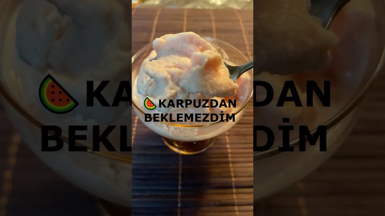 Evde 3 Malzemeli Kolay Karpuz Dondurması 🍉 #shorts #karpuz #dondurma