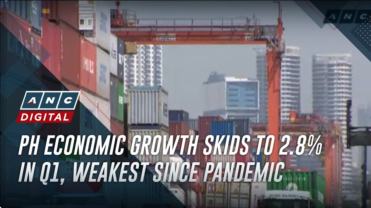PH economic growth skids to 2.8% in Q1, weakest since pandemic | ANC ...