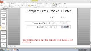 Triangular Arbitrage Step 4 compare