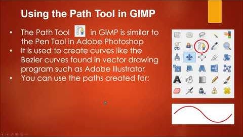 Using the Path Tool in Gimp 2.8
