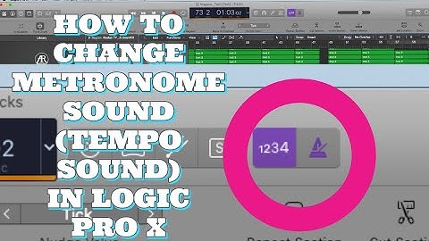 How to change Metronome sound (Tempo sound) in logic pro x 2023 update