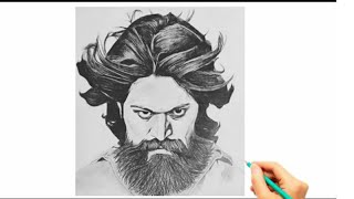 how to draw a rocky bhai kgf super star yash // easy drawing by kgf movie ( Nehal Art)