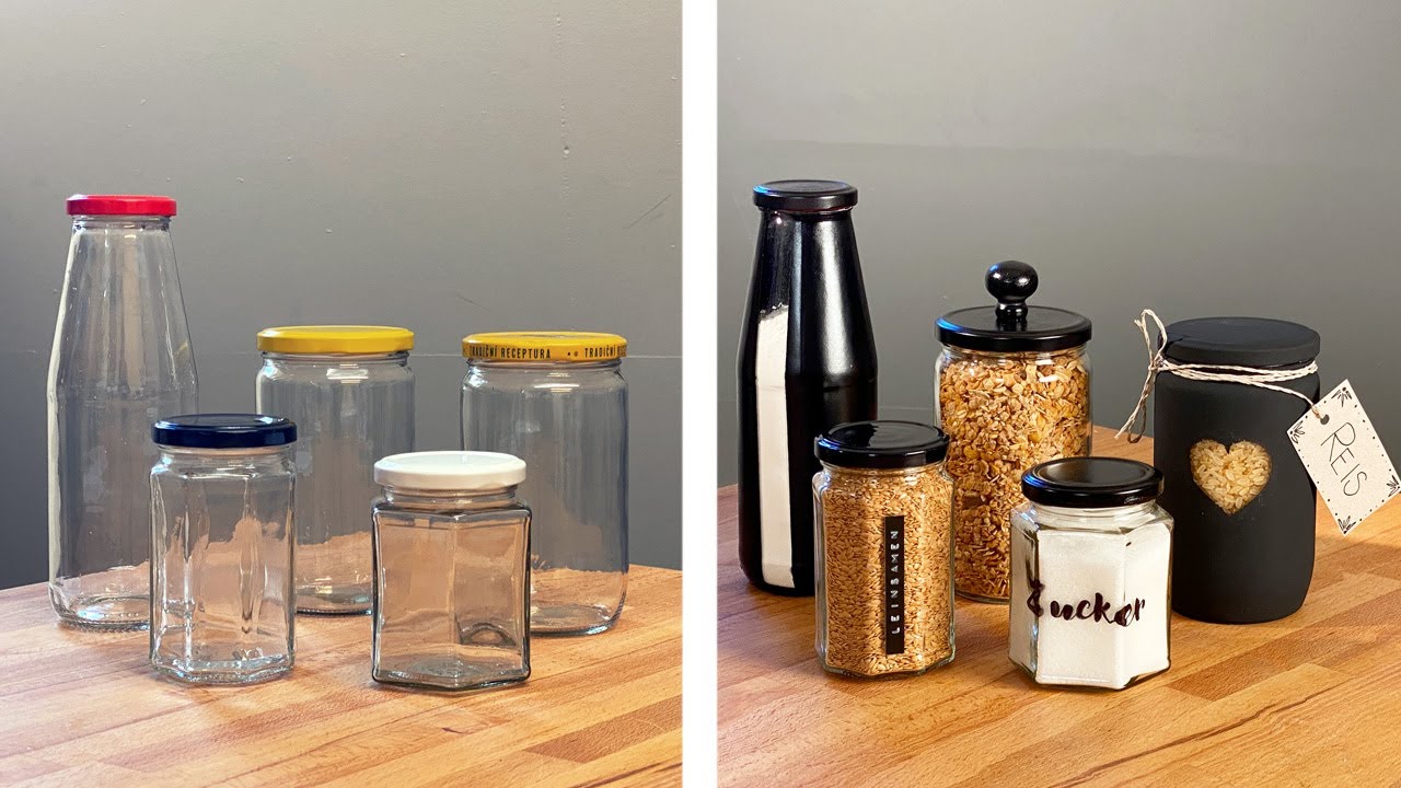 5 DIY Ideen um aus Gurkengläser und co tolle Vorratsgläser für die Küche selber zu machen