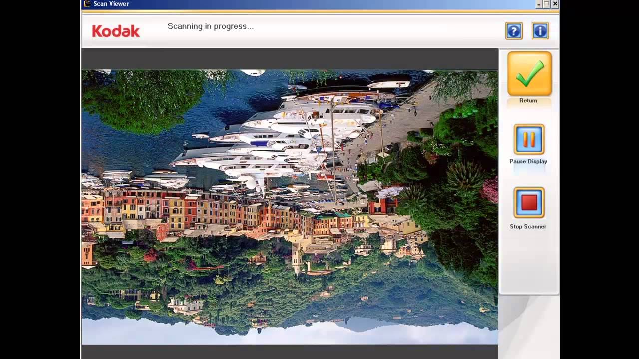 Auto-rotating images scanned with the Kodak Picture Saver Scanning System PS50/PS80