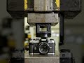 Hydraulic press crushing video camera 📷