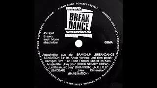 BRAVO-LP  'Breakdance Sensation '84 '. Music trailer . SP Werbung 'Bravo' .  Ariola 1984