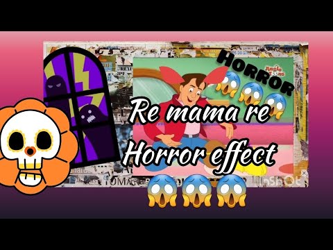 very very very HORROR effect |re mama re | SCARRY VERSION | 63 SEC slow and fast| #youtube