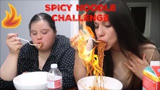 SPICY Ramen Challenge with my sister!!