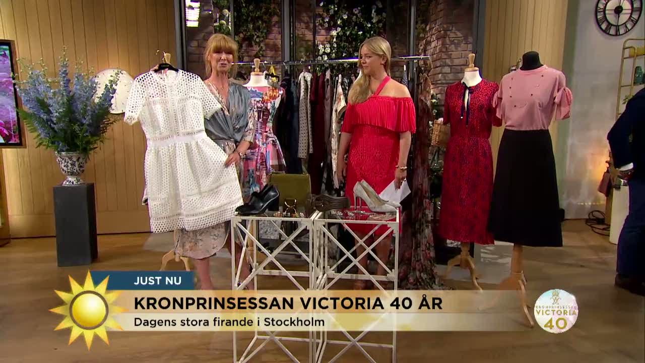 Kronprinsessans klänningar genom åren - Nyhetsmorgon (TV4)
