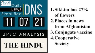 THE HINDU Analysis, 11 July 2021 (Daily Current Affairs for UPSC IAS) – DNS