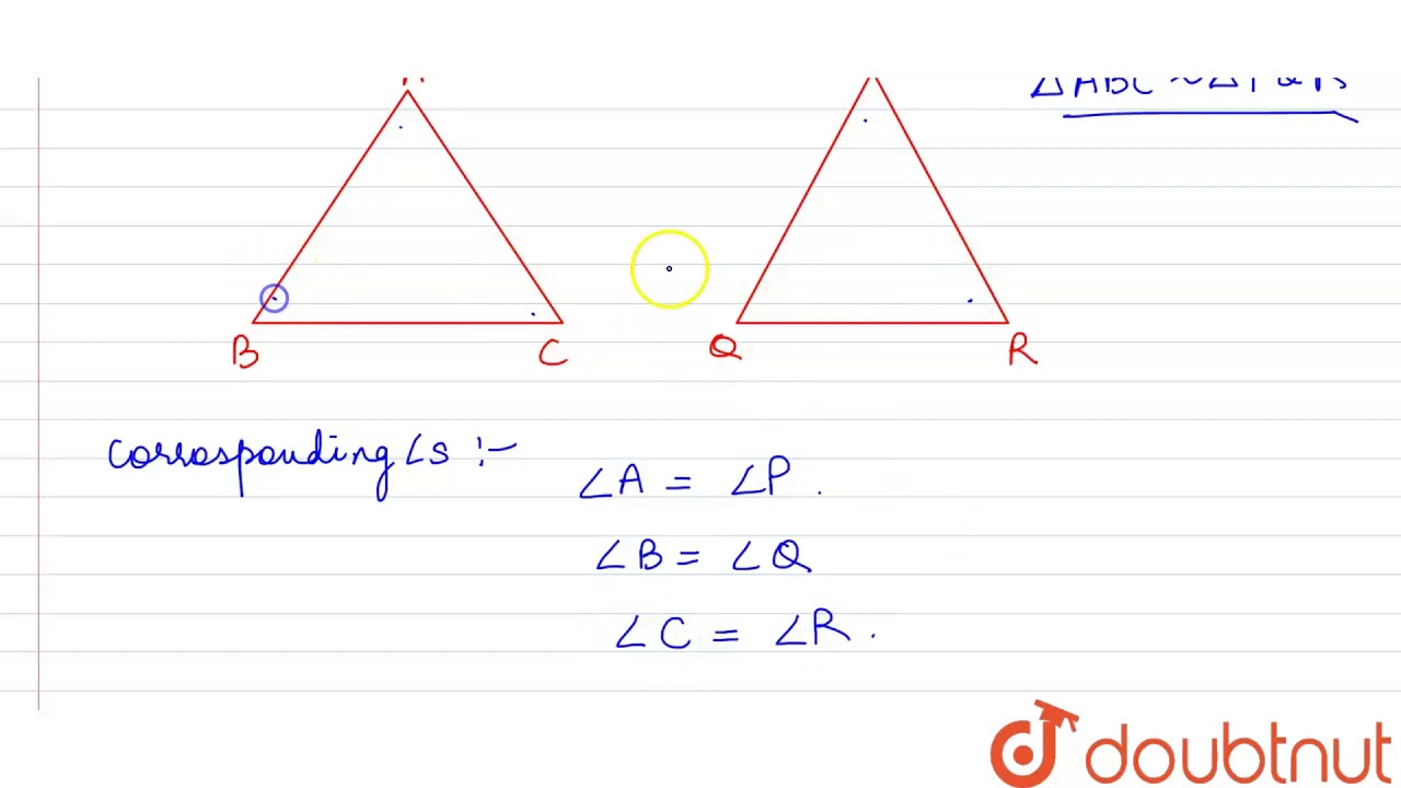 If Triangle Abc Triangle Pqr Then Write The Corresponding Angles Of The Two Triangles And Youtube If Triangle Abc Triangle Pqr Then Write The Corresponding Angles Of The Two Triangles And Youtube