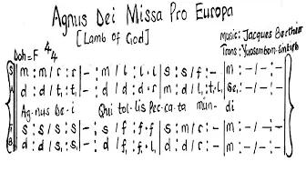 Agnus Dei - Jacques Berthier | Missa Pro Europa #choir #churchmusic Agnus Dei - Jacques Berthier | Missa Pro Europa #choir #churchmusic