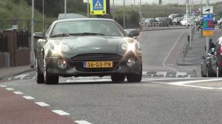 (HD) Aston Martin DB7 Vantage: Drive-By and crazy Downshift! Nice sound!!