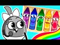 Where Is My Lovely Color 🌈 Oh No It’s Gone 😢 Fun Kids Song 🎶Pit &amp; Penny Funny Stories 🥑