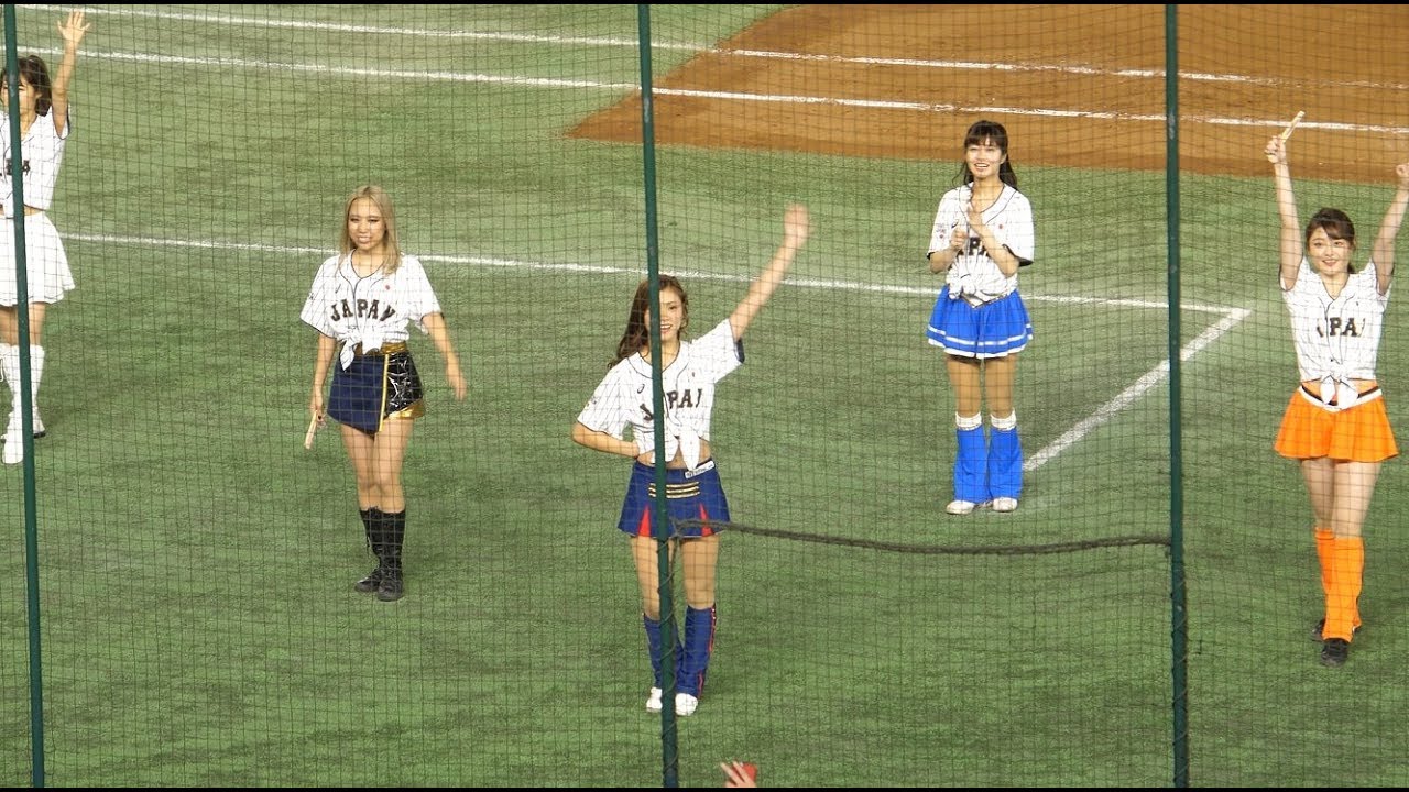 SAMURAI JAPAN Cheereading Squad「竜馬四重奏 YAMATO」Japanese baseball cheerleaders YouTube