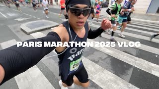 paris marathon 2025 vlog | race day | foods | central cee concert and more