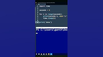 Simplest Countdown Timer on Python | Python Tips and Tricks