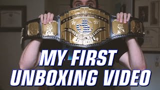 WWE BLACK INTERCONTINENTAL CHAMPIONSHIP REPLICA TITLE BELT - MY FIRST UNBOXING