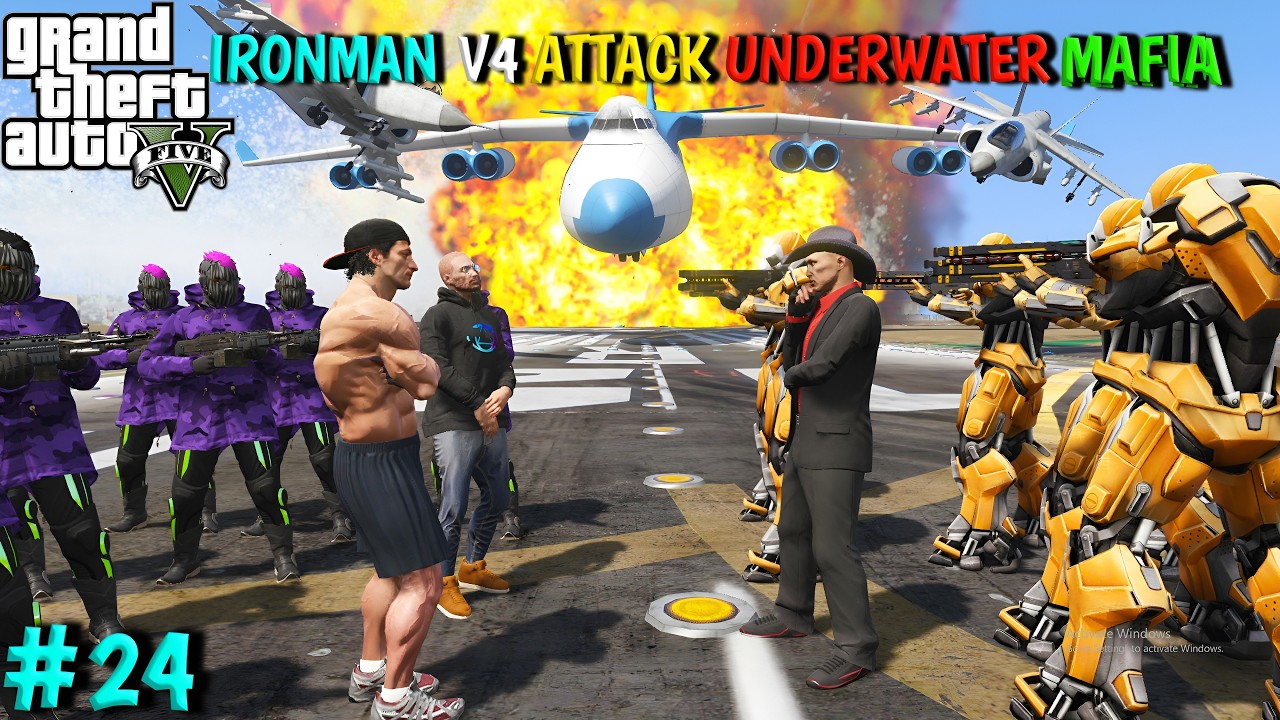 BIGGEST WAR WITH UNDERWATER MAFIA | GTA V GAMEPLAY #24 