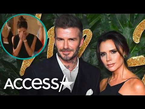 Victoria Beckham Tears Up & Hugs David Beckham at 1st Paris Fashion Week Show