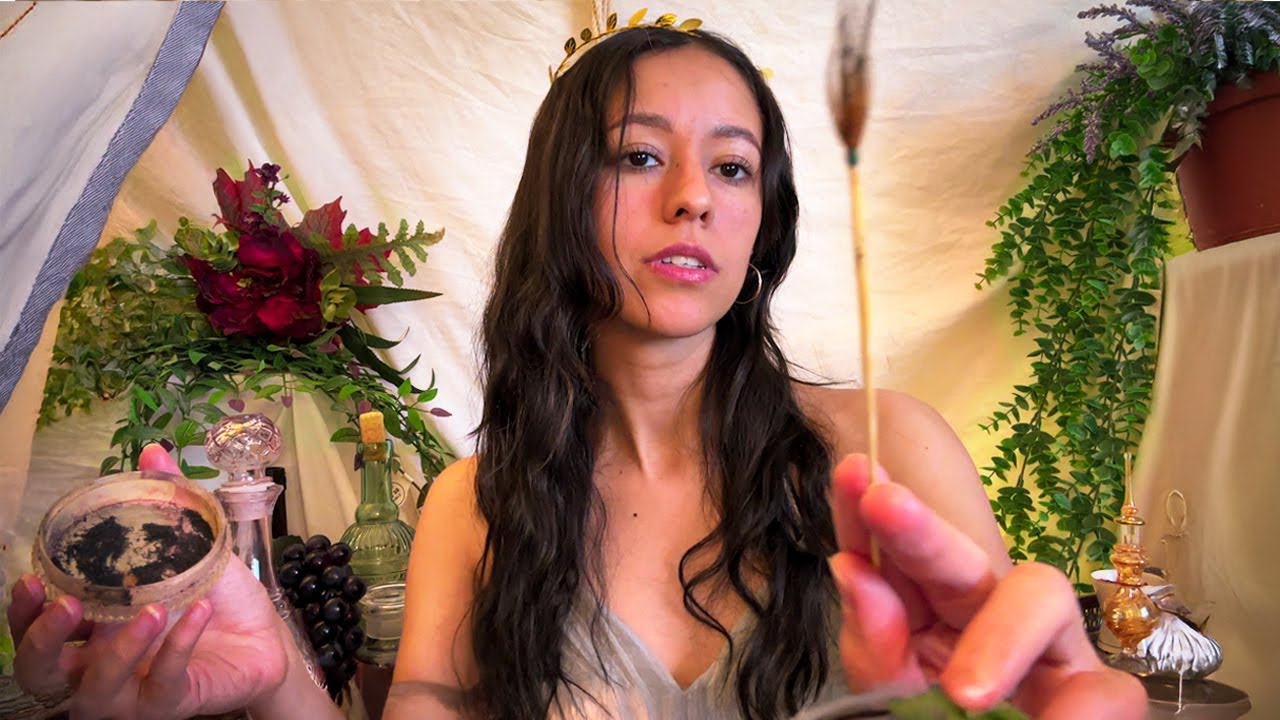 ASMR Curo tus heridas en la Antigua Grecia (Facial & Skin Care)