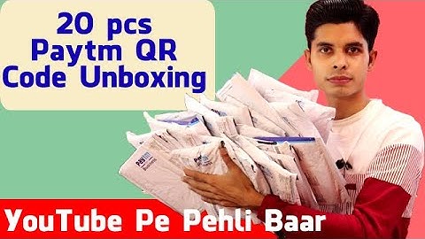 20 pcs Paytm Business QR Code Unboxing | First time in YouTube | TechTorial