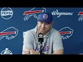 Joe Brady On First Practice With Pads & More | Buffalo Bills