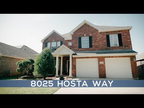 8025 Hosta Way, Fort Worth, TX home video tour