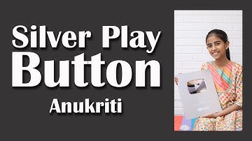 My Silver Play Button | Anukriti #anukriti #youtube #silverplaybutton