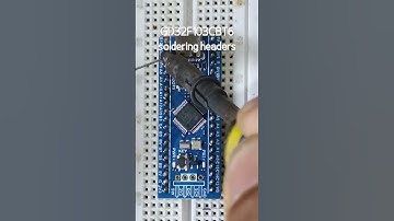 gd32 pins soldering #soldering #microcontroller #elecobot