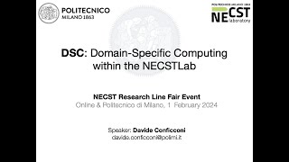 domain specific computing (dsc) - intro talk