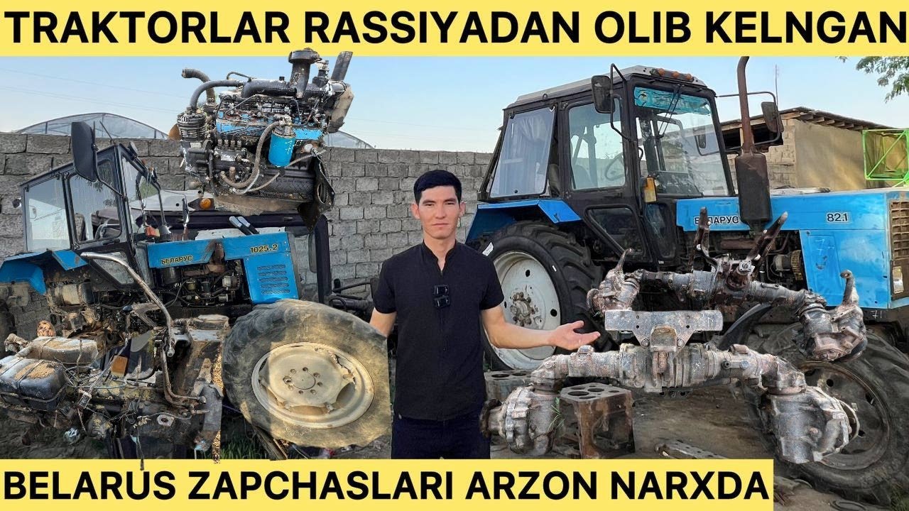 TRAKTORLAR ARZON NARXDA SOTILADI RASSIYADAN OLIB KELNGAN BELARUS 1025.2 BELARUS 82.1YIL.2025