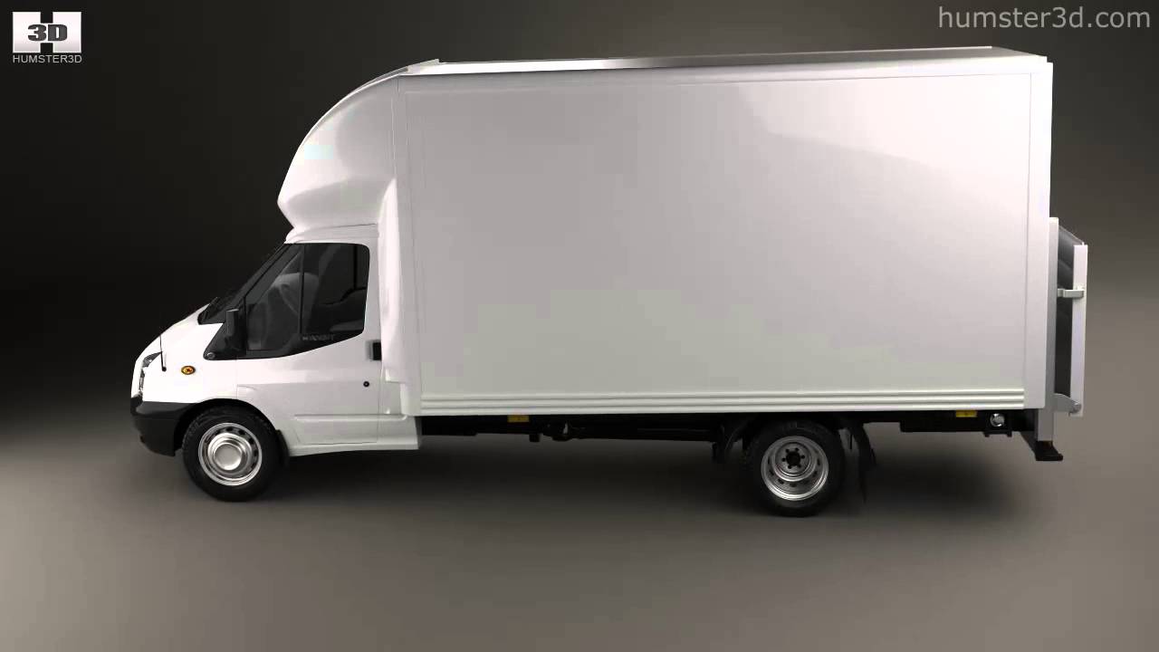Ford Transit Luton Tailift Van 2015 3D model by YouTube