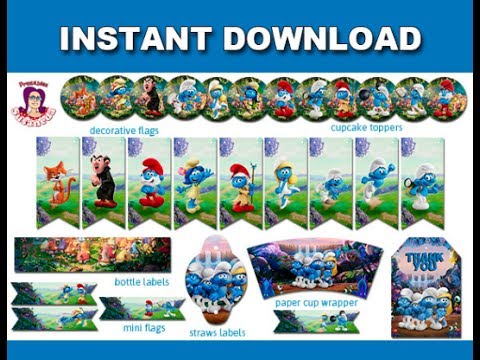 The Smurfs Party Supplies Youtube