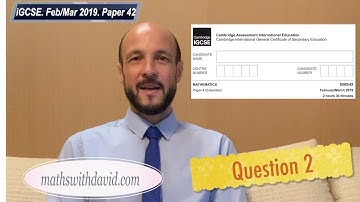 iGCSE (0580) mathematics paper 4, March 2019: q2. Transformational Geometry (E7)