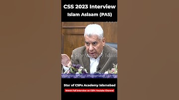 Mock Interview | CSS exam preparation from CSPs Academy, Islamabad  #csspreparation