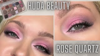 HUDA BEAUTY ROSE QUARTZ. Розовый макияж.