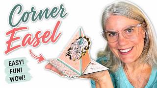Easy Corner Easel Card Tutorial  Fun Fold Card Idea