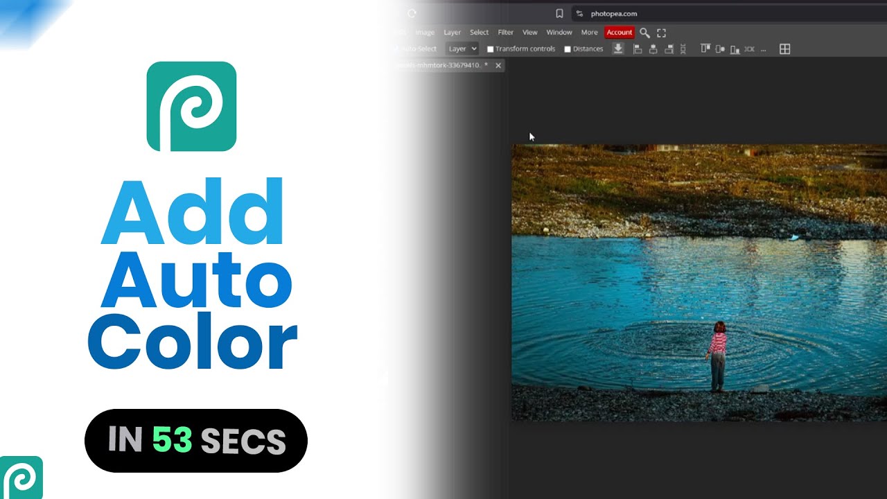 How to Add Auto Color Effect on Photopea [easy] - YouTube