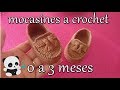 mocasines a crochet para bebe