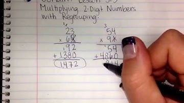 GoMath! Lesson 3.5 (Multiplying 2-Digit Numbers with Regrouping)