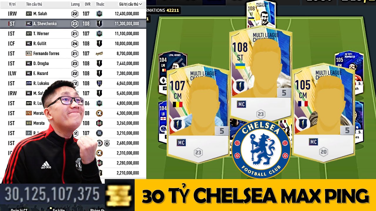 I Love CHELSEA | Hơn 30 Tỷ Cùng ILF Build Team CHÈ XANH +5 Khủng Nhất Leo Rank FO4 Với SHEVA MC +5