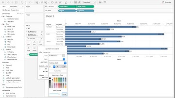 Tableau Tutorial 11: How to Move Labels inside/below the Bar Chart