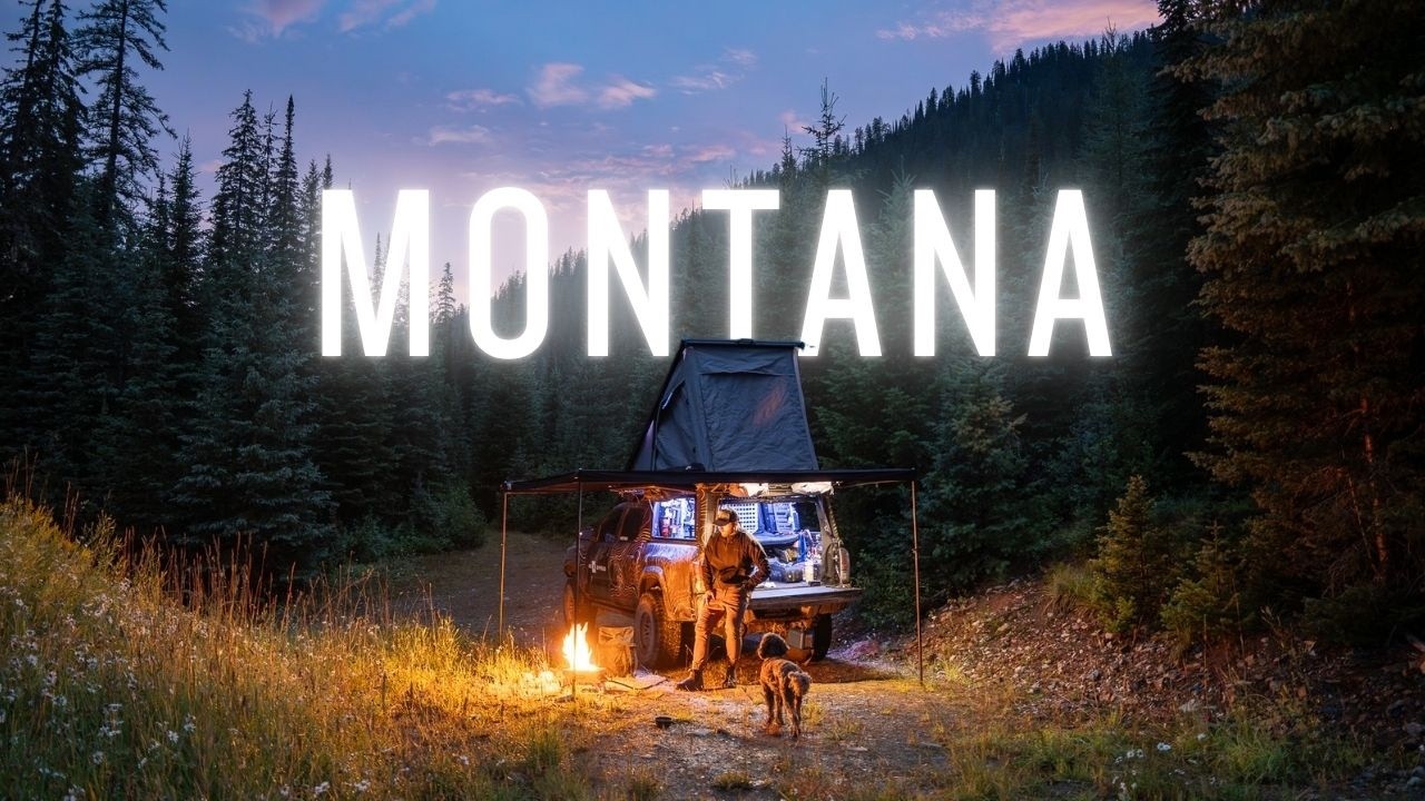 Peaceful Truck Camping in a Montana Rainstorm - ASMR