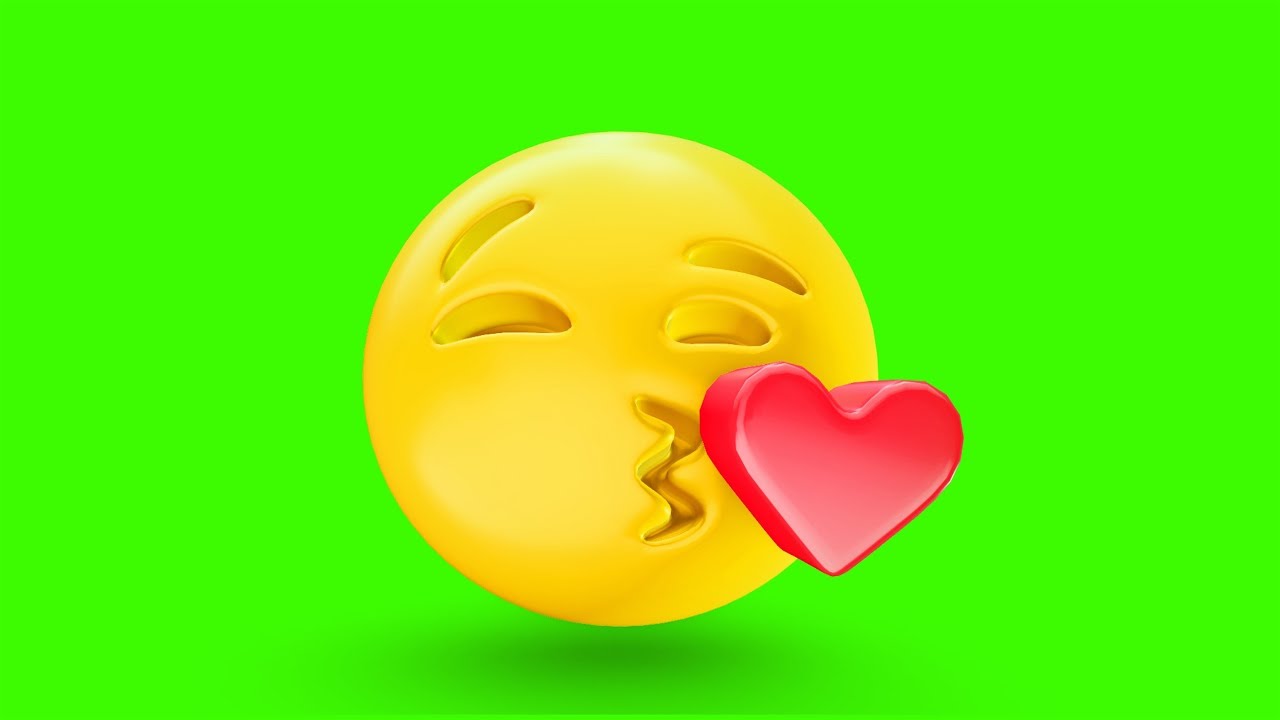 Emoji Background With Green Screen