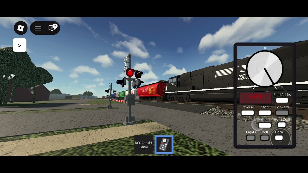 (Ro Scale Southline District) NS B32-8 pulls long Cylindrical Hopper Train through Lancaster Yard