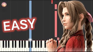 Final Fantasy VII OST - "Aerith's Theme" - EASY Piano Tutorial & Sheet Music