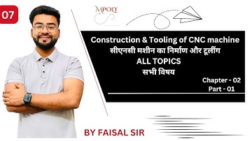 CNC Machines |Lecture 7 | Cha-2 P-1| All Topics |6th Sem Diploma|#mpoly |By Faisal Sir