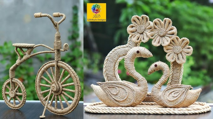 DIY Jute Home Decor/ Jute Craft Ideas/ Home Decoration Design Handmade 