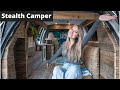 MINIVAN CAMPER CONVERSION | Van Tour of Minivan Converted to Unique Tiny Home